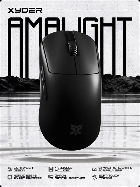 Xyder Игровая мышь беспроводная Amalight 4K