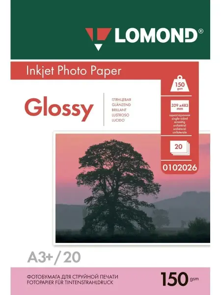 Lomond А3+ глянцевая для струйного принтера 150 г 20 л