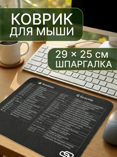 Коврик со шпаргалкой 29*25 см