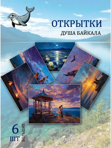 Обнимай словами А6 открытки пейзажи Байкала