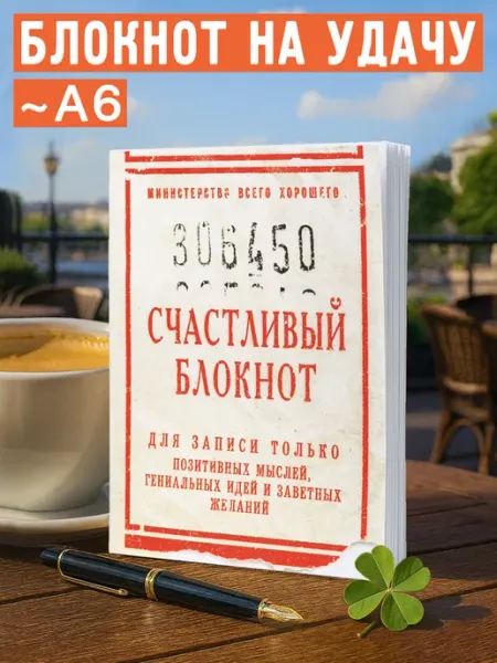 Бюро находок Блокнот для записей карманный А6 Счастливый