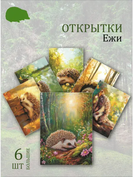 Обнимай словами А6 Открытки лесные друзья