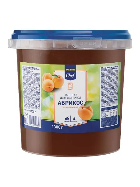 Всё для выпечки Начинка для выпечки Metro Chef абрикос 1,3 кг