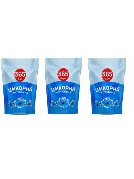 365 дней Цикорий растворимый порошкообразный 100 г, 3 уп