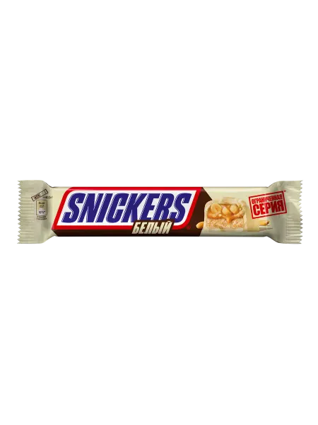 Snickers Батончик шоколадный White, 81г x 3 упаковки