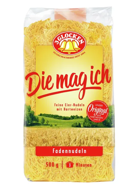 3 Glocken Макаронные изделия Die mag ich Fadennudeln Вермише