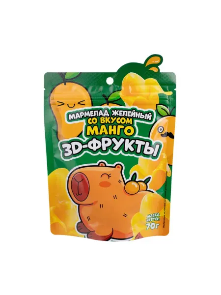 Мармелад желейный "3D фрукты", 70 г