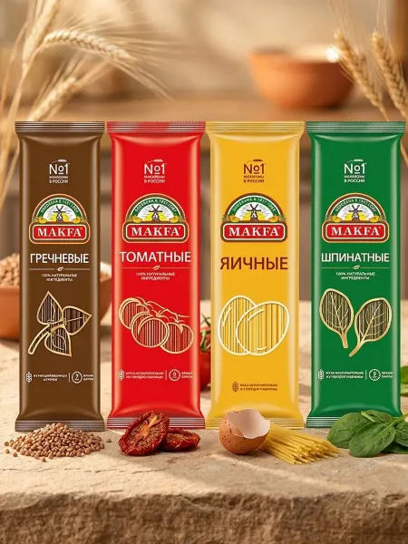 Makfa Спагетти микс Макфа 4 упаковки