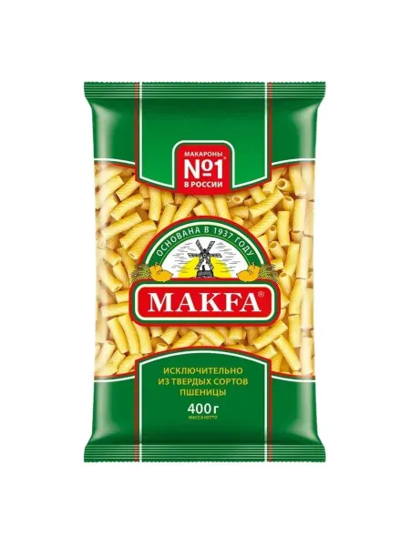 Makfa Макаронные изделия Рожки, 400 г