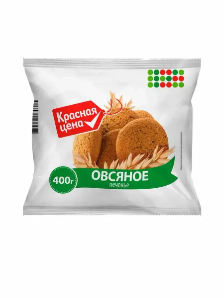 Печенье Красная Цена овсяное 400г