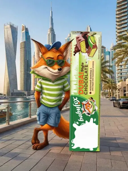 Babyfox Дубайский шоколад Dubai Chocolate Style, 45 г х 5 шт