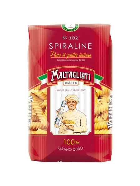 Макароны Maltagliati Spiraline №102 группа А высший сорт 45