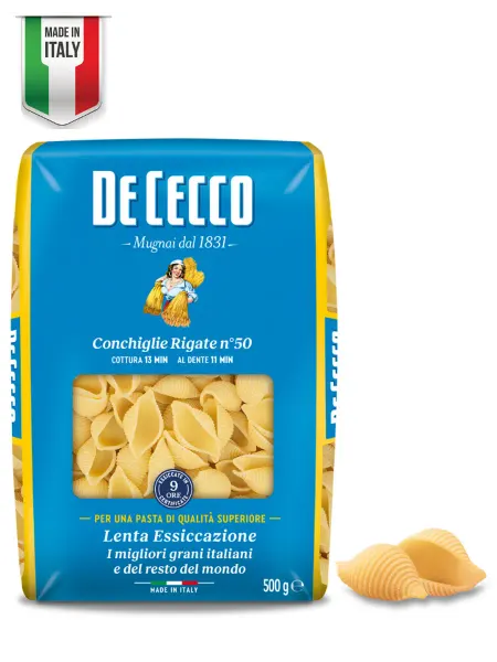 De Cecco Макаронные изделия Конкилье Ригате "Де Чекко" 500 г