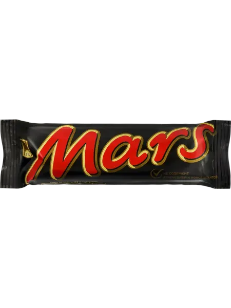 Mars Батончик шоколадный с нугой и карамелью, 50г, 6шт