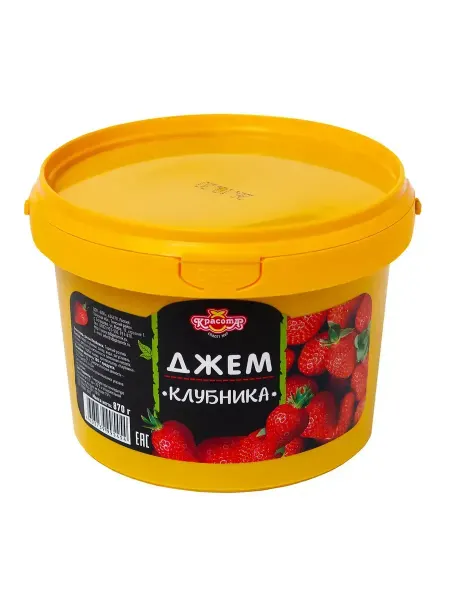 Красота СМ Клубничный джем для выпечки и десертов 870г