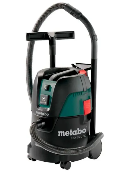 Metabo Пылесос, 1250 Вт, 3.6 м³ мин, 25 л, 0.21 бар