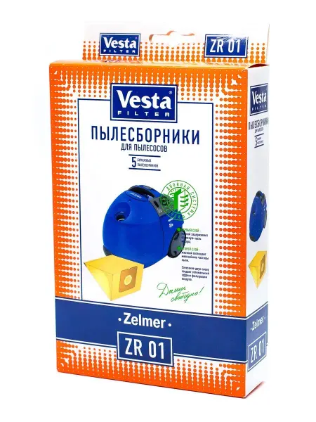 Vesta Filter ZR 01 Мешки для пылесоса Zelmer - 5 шт