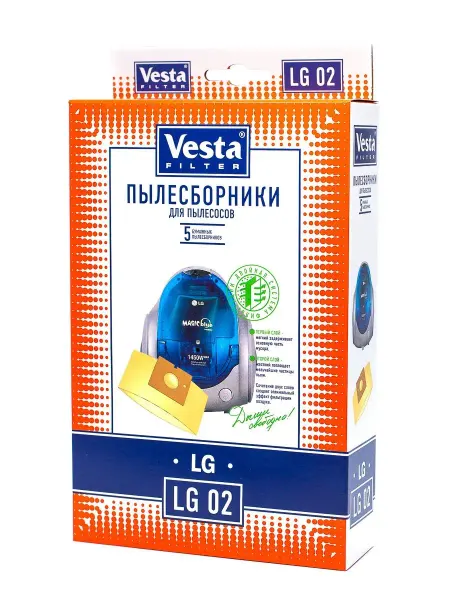 Vesta Filter LG 02 Мешки для пылесоса LG Magic - 5 шт