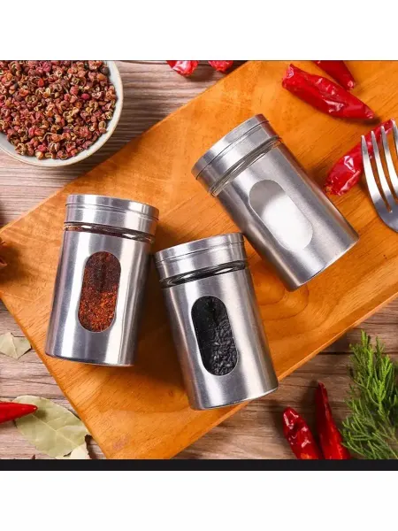 Баночки для специй, шейкер для солонка и перечница 3