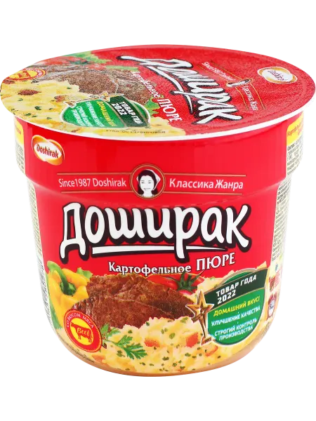 Пюре картофельное DOSHIRAK со вкусом мяса, 40г