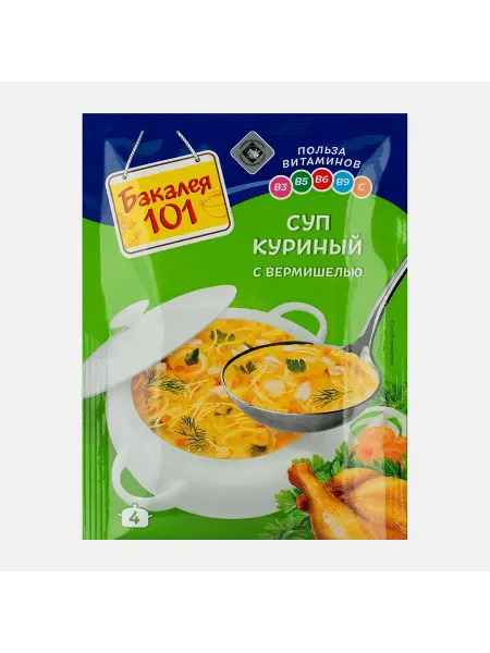Суп Русский Продукт Куриный с вермишелью 60г