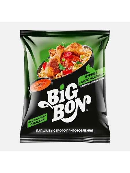 Лапша Big Bon Курица с соусом сальса 75г