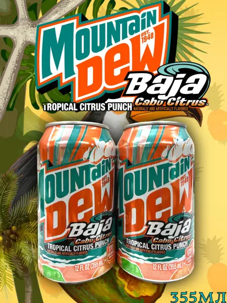 MOTi TOYS Газированный напиток Mountain Dew Baja Cabo Citrus