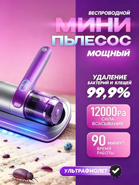 Домашний Ручной пылесос для удаления пылевых клещей