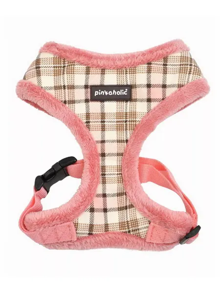 PINKAHOLIC Шлейка для собак утеплённая "Aine", розовая