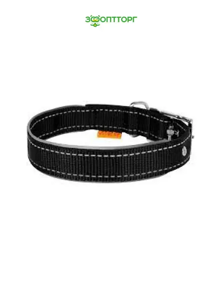 Collar Ошейник нейлоновый двойной со светоотражающей вставкой 27-35