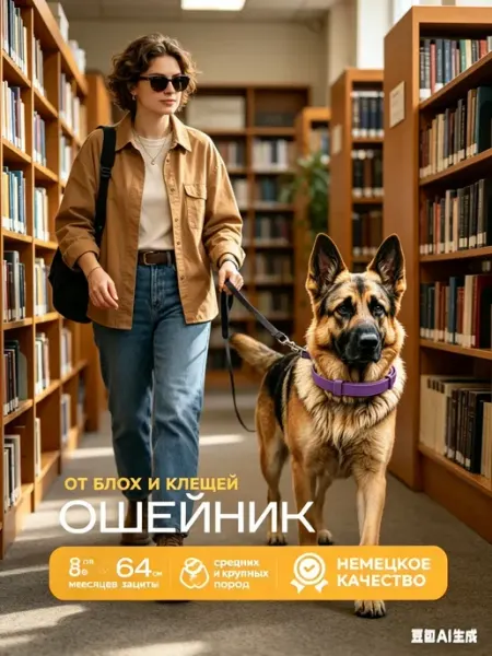 Био-ошейник от блох для собак взрослых, 64 см