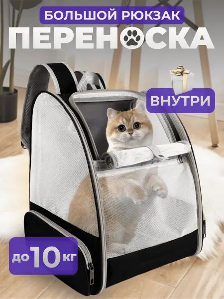 Бубусята Переноска рюкзак для кошек и собак