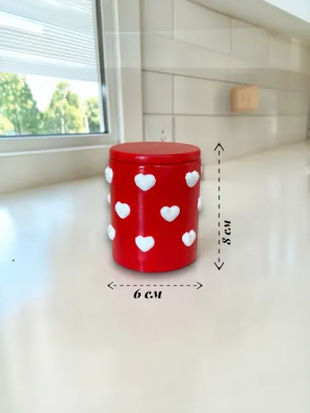 Декоративная стакан из гипса Amore, 6 * 6 * 8 см