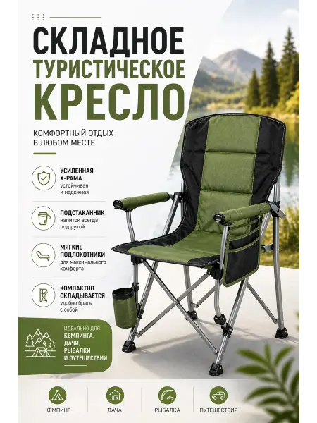 Складное кресло туристическое