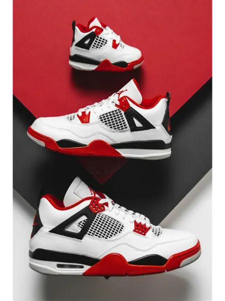 Nike Кроссовки Air Jordan 4 Fire Red Джорданы 4