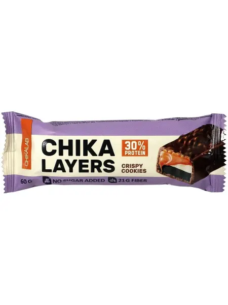 Chikalab Батончик Chika Layers Хрустящее печенье с двойным ш