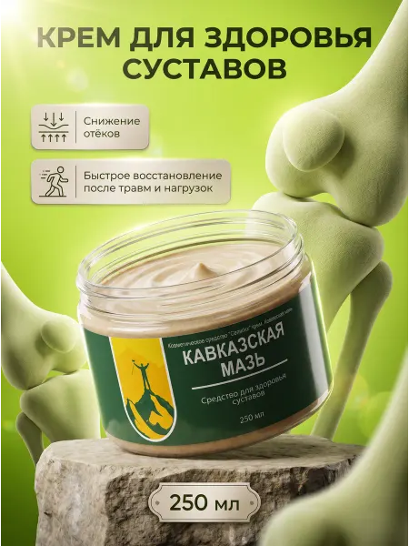 Кавказская мазь Мазь для суставов Кавказская, 250 мл