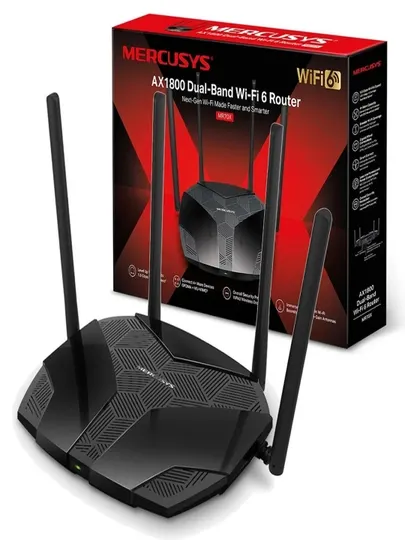 Двухдиапазонный гигабитный роутер Mercusys MR70X, Wi-Fi 6, AX1800