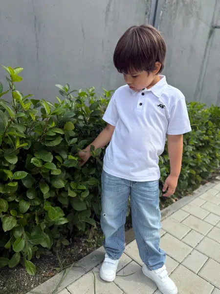Bam Bam kids Футболка поло детская с коротким рукавом в школу