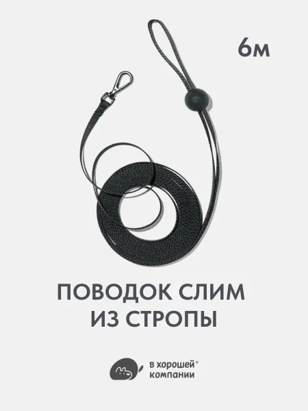 IN GOOD COMPANY Поводок регулируемый для собак мелких пород и кошек 6м
