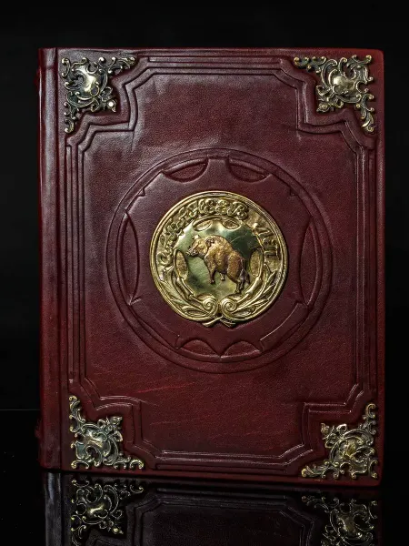 Сабанеев. Книга охотника (с бронзовыми накладками)