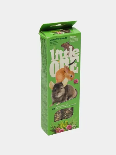 Палочки для грызунов Little One, с луговыми травами, 2 * 55 г