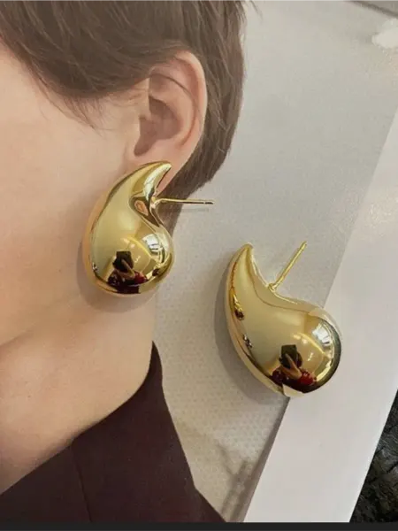 ШикарноеЯ Серьги крупные капли бижутерия