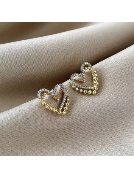 JewelTi серьги бижутерия сердечки