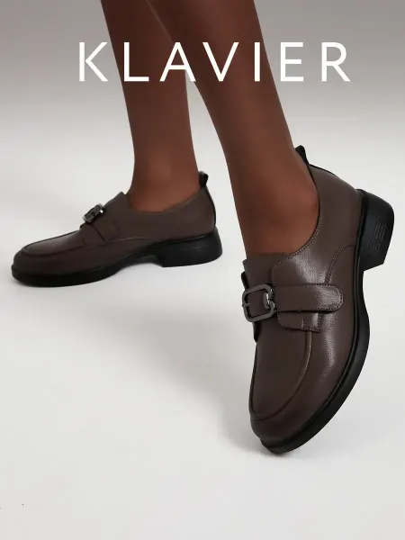 KLAVIER Полуботинки коричневые женские