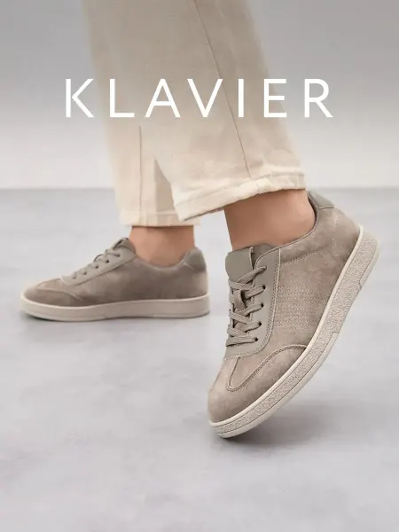 KLAVIER Кеды замшевые женские серые