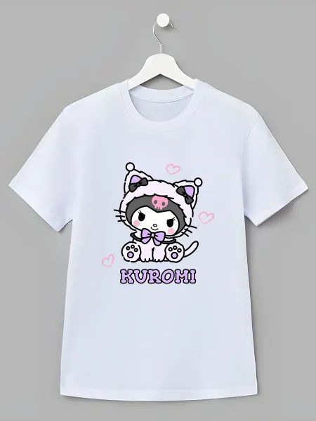 Nuobi Kids Детская футболка Куроми Hello Kitty с принтом мультяшный