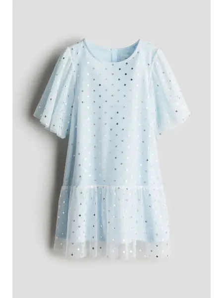 H&M Платье из тюля с принтом