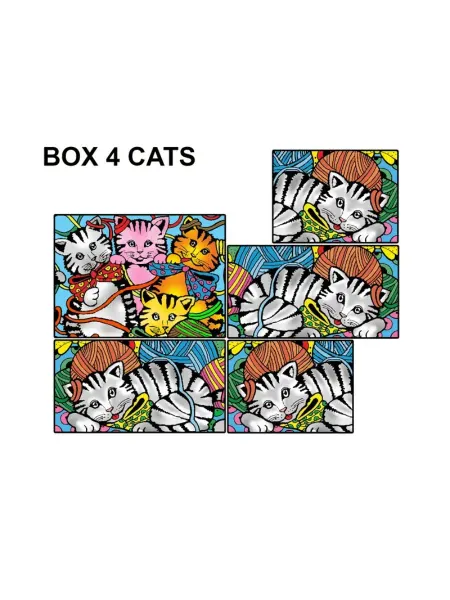 РТО Коробка-раскраска "Котята"+ 10 маркеров в комплекте BOX4