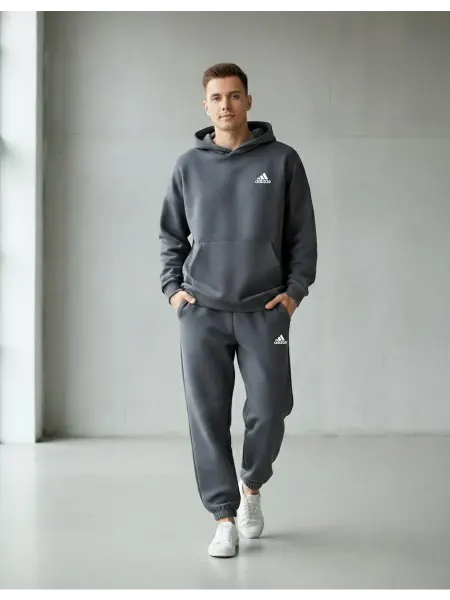 D&N STORE Спортивный мужской костюм без начеса футер джоггеры
